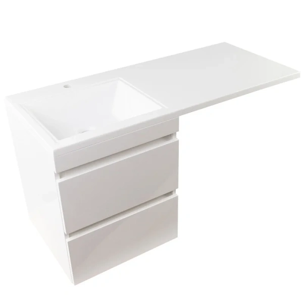 Тумба с раковиной подвесная Style Line Даллас СС-00000651 115 см с ящиками