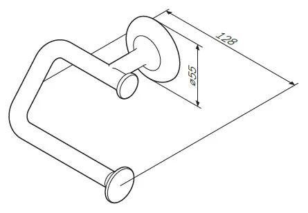 Бумагодержатель Am.Pm Like хром - фото 2