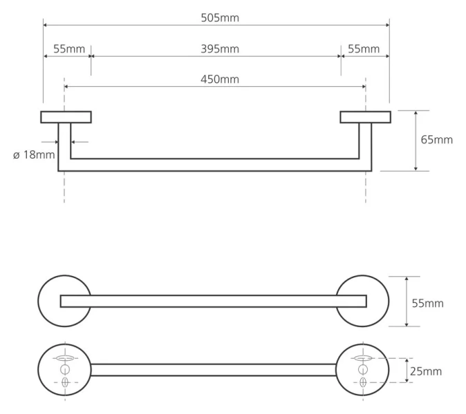 Полотенцедержатель Bemeta Omega хром - фото 2