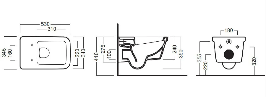 Унитаз подвесной Hatria Erika Pro Q YXJ001 35х55 см - фото 4
