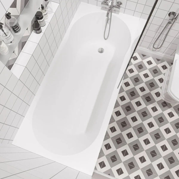 Ванна акриловая Stworki Хельсинки 160 x 70 см, с каркасом, белая, 292212 - фото 3