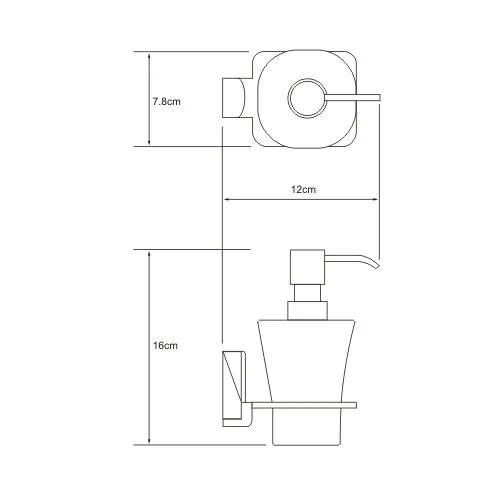 Дозатор для мыла WasserKRAFT Exter светлая бронза - фото 2