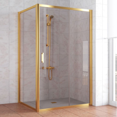 Душевой уголок стекло бронза Vegas-glass ZP+ZPV 120х100 05, прямоугольные - фото 2