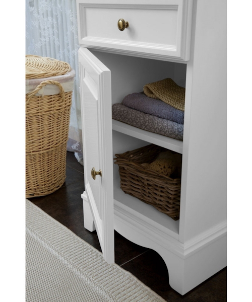 Пенал для ванной, петли слева, цвет белый матовый, фурнитура бронза, La Beaute Michel index_2 - фото 5