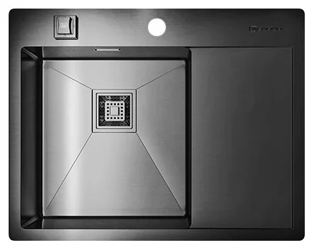 Мойка для кухни Omoikiri Akisame 65-LG-L 65 см светлое золото чаша слева - фото 3