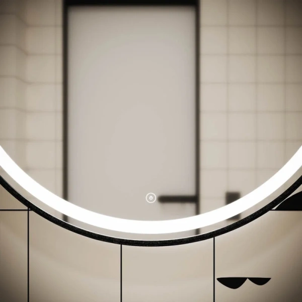 Зеркало с подсветкой Sancos Dames 65 см круглое, с подсветкой - фото 7