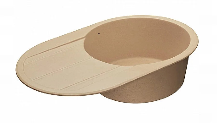 Мойка для кухни Акватон Амира 78 см латте, округлой формы - фото 4