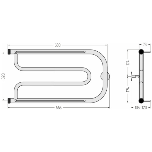 Схема, для систем горячего водоснабжения, для систем отопления, c боковым подключением - фото 5