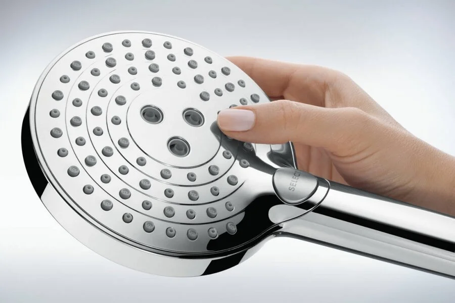 Душевая стойка Hansgrohe Raindance Select S матовый черный, с термостатом - фото 6
