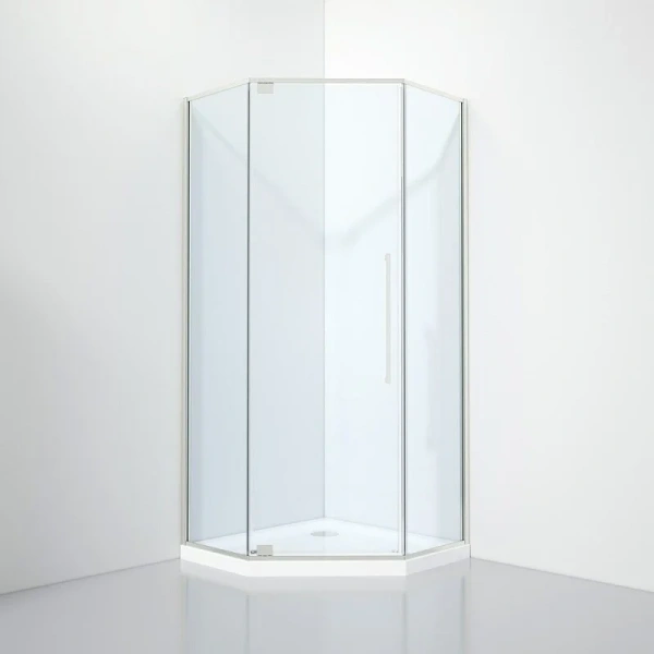 Душевой уголок Black&White Stellar Wind 90x90 см профиль хром, стекло прозрачное - фото 1