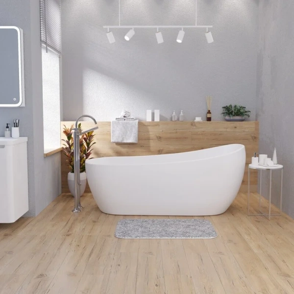 Ванна акриловая Grossman Galaxy 170x75 см белая матовая - фото 2