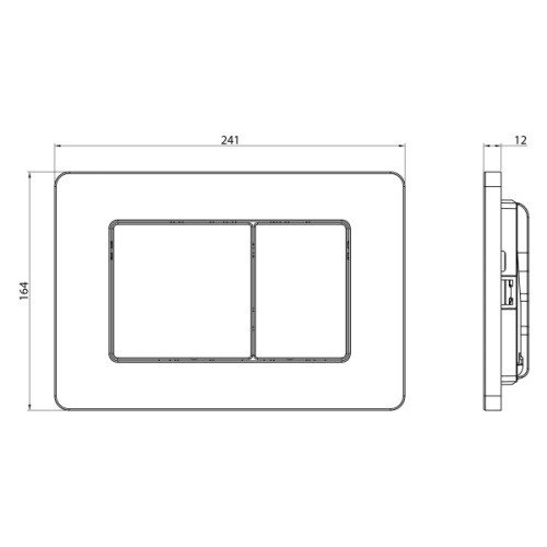 Клавиша смыва Charus Robusto глянцевая сталь - фото 4