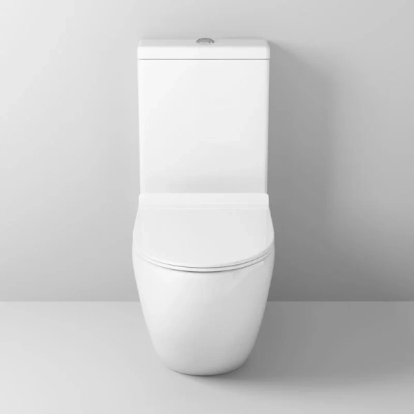 Унитаз моноблок Grossman Style с тонкой крышкой, белые - фото 6