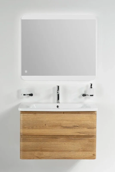 Тумба под раковину подвесная BelBagno Albano-Cer 80 см rovere rustico, современная, hi-tech, лофт - фото 3