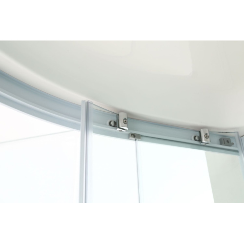 Душевая кабина Black&White Galaxy G8501 80x80 см профиль хром, угловые, недорогие, для дачи, без гидромассажа, c тропическим душем, с крышей, маленькие - фото 5