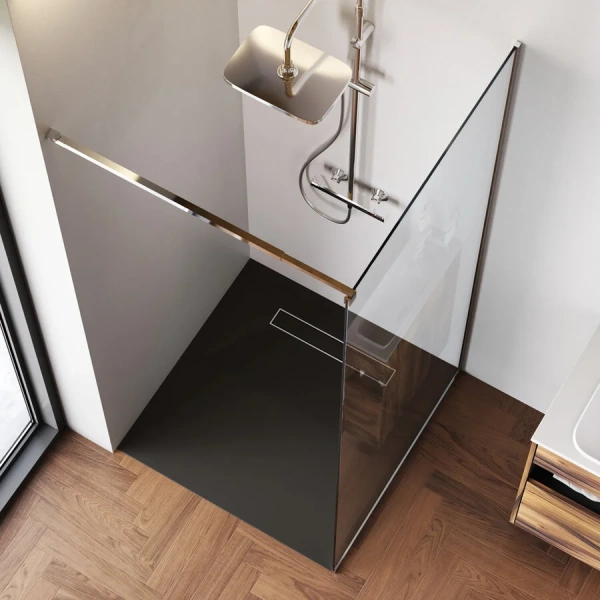 Душевая перегородка Am.Pm Func 90 см профиль хром, недорогие, стеклянные - фото 6