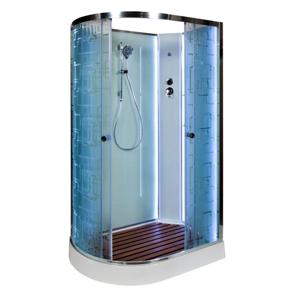 Душевая кабина Deto EM 120x80 см правая, асимметричные - фото 2