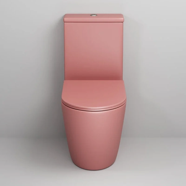 Унитаз компакт Grossman Color розовый матовый, цветные - фото 6