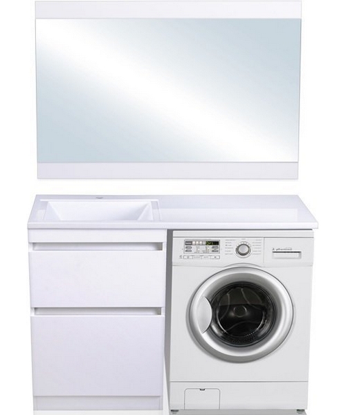 Зеркало Style Line Даллас 120 см белое, современные, hi-tech - фото 3