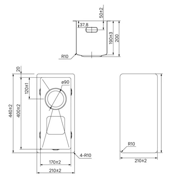 Мойка для кухни IDDIS Edifice 21 см сатин - фото 2