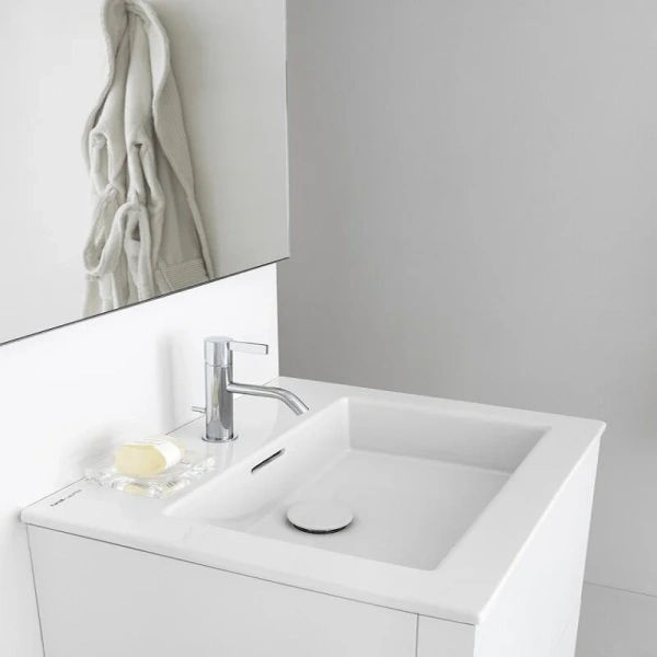 Тумба с раковиной подвесная Laufen Kartell 60 см белая матовая - фото 3