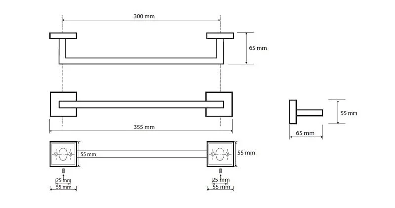 Полотенцедержатель Bemeta Beta хром - фото 2