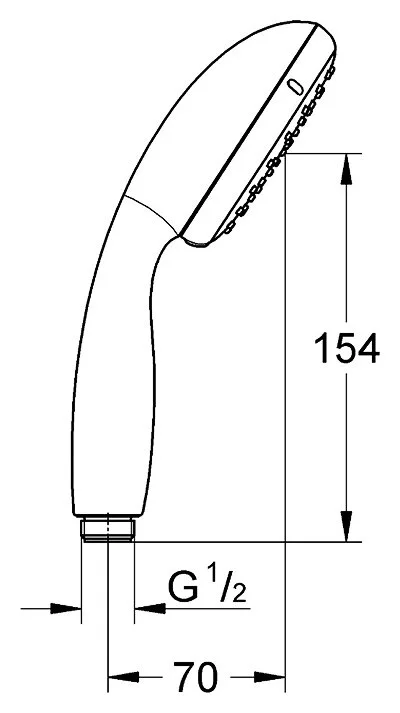 Лейка для душа Grohe Tempesta New хром - фото 2