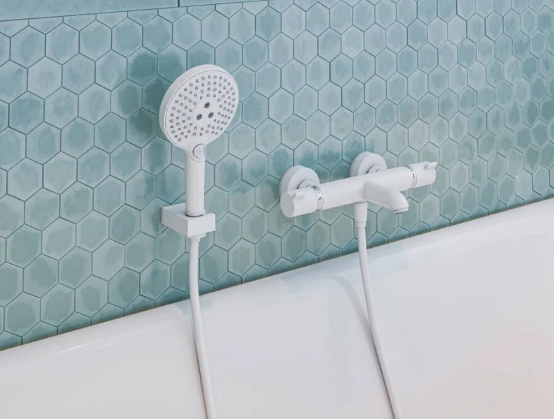 Смеситель для ванны Hansgrohe Ecostat термостатический, хром - фото 3