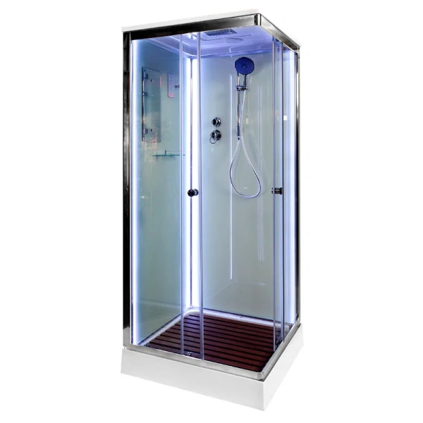 Душевая кабина Deto K 90x90 см с led подсветкой - фото 3