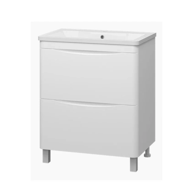 Тумба под раковину напольная Misty Атлантик 70 см белая, напольная, пристенная - фото 4