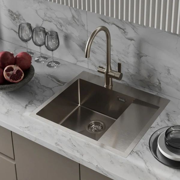 Мойка для кухни IDDIS Haze 59 см чаша справа - фото 4