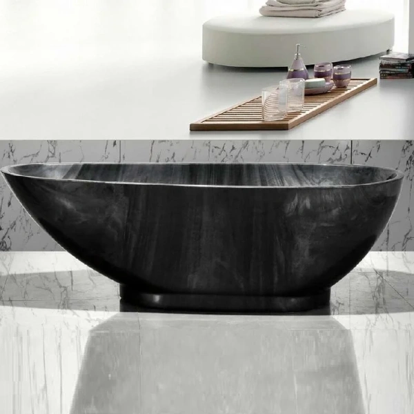 Ванна акриловая Frank F181, 12512, 180 х 85 см, цвет обсидиан - фото 3
