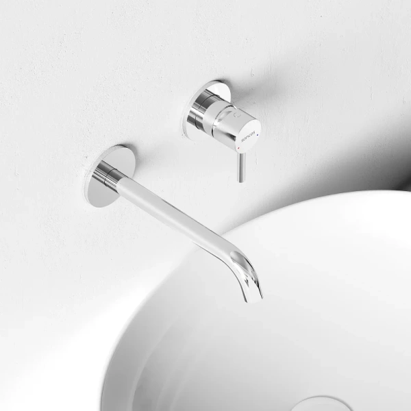 Смеситель для раковины Sancos Etna хром, из латуни, округлая форма - фото 5