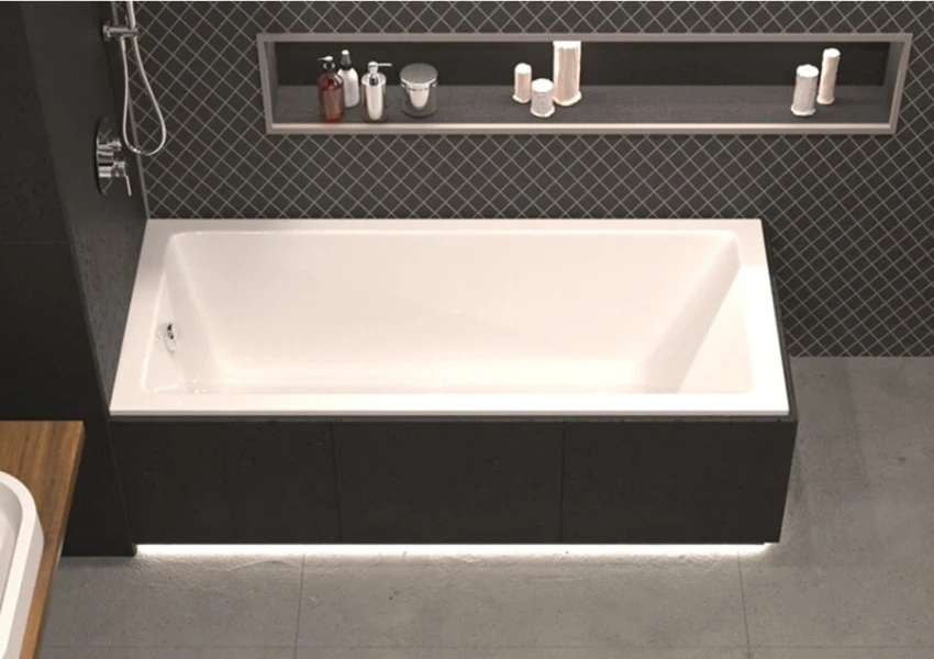 Ванна акриловая Whitecross Wave Slim, 180 х 80 см, белая, 0111.180080.100 - фото 1