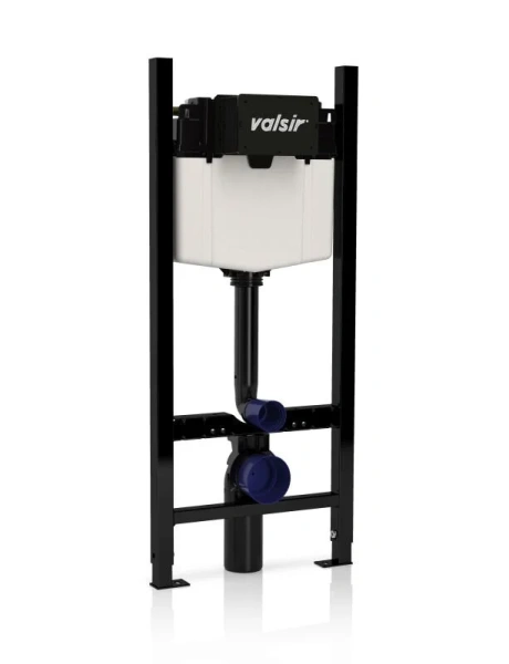 Унитаз с инсталляцией Valsir MEG11PRO с клавишей матовый хром - фото 3