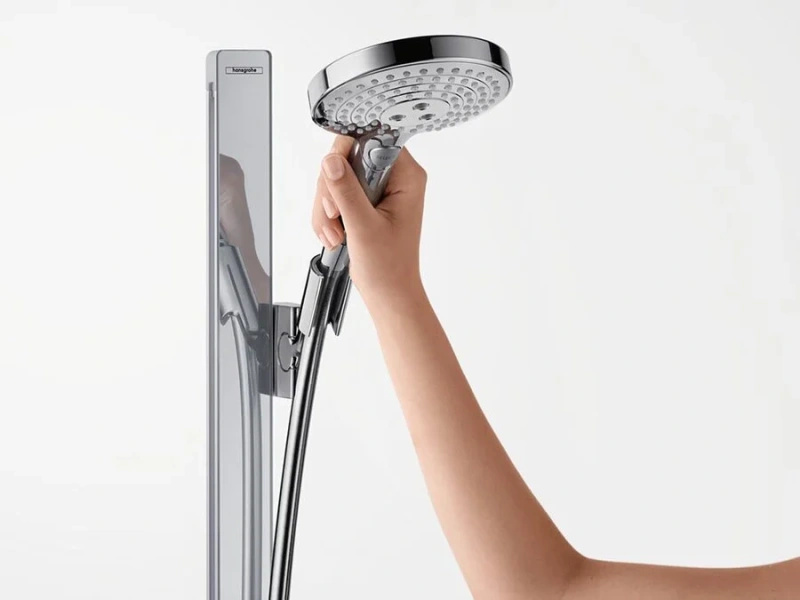 Душевой гарнитур Hansgrohe Raindance Select S 27646 с двумя полочками, хром, белые index_1 - фото 8