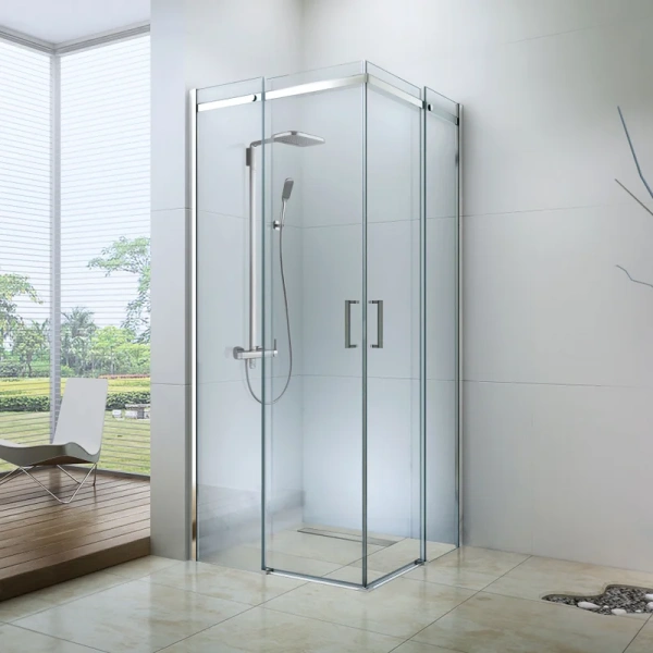 Душевой уголок BERGES Melita 100x100 см профиль хром сильвер - фото 1