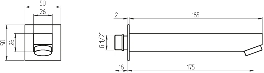 Излив Migliore Kvant хром - фото 4