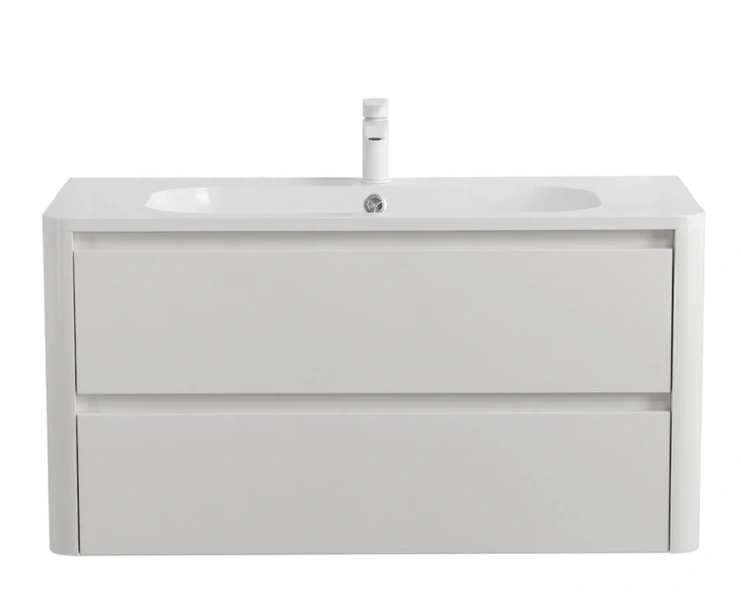 Тумба под раковину подвесная Cezares Relax 100 см Bianco Lucido - фото 1