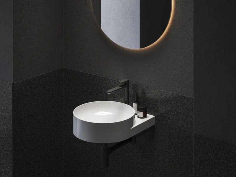 Смеситель для раковины Ravak Eleganta черный матовый, современные, hi-tech - фото 3