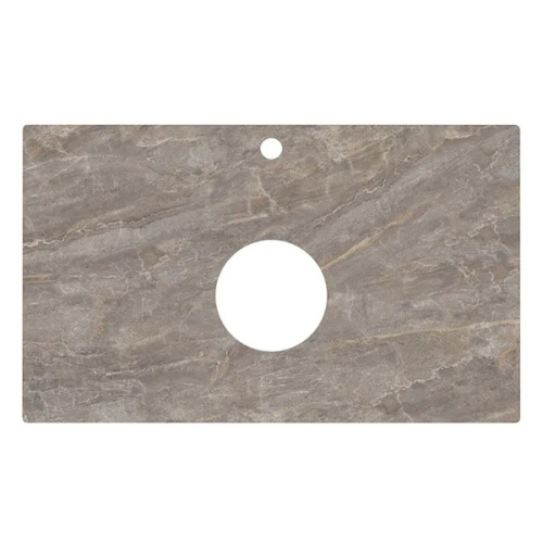 Столешница для накладных раковин Kerama Marazzi Plaza Classic 80 см Парнас пепельный лаппатированный - фото 3