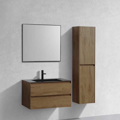 Тумба под раковину подвесная Vincea Luka 79,2 см T.Oak, моноблок - фото 5