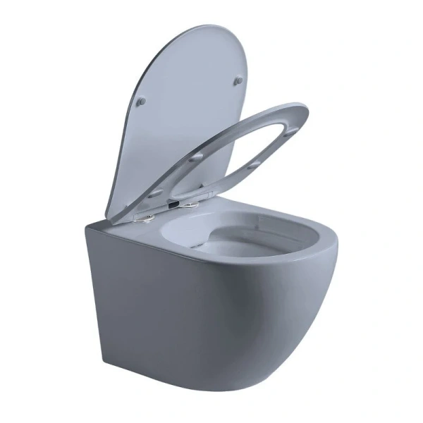 Унитаз подвесной Vincea Globo океан матовый, безободковые, сиденье с микролифтом , с антивсплеском - фото 5
