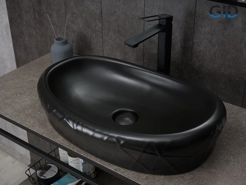 Раковина GID Creativo Bm777 60 см черная - фото 3