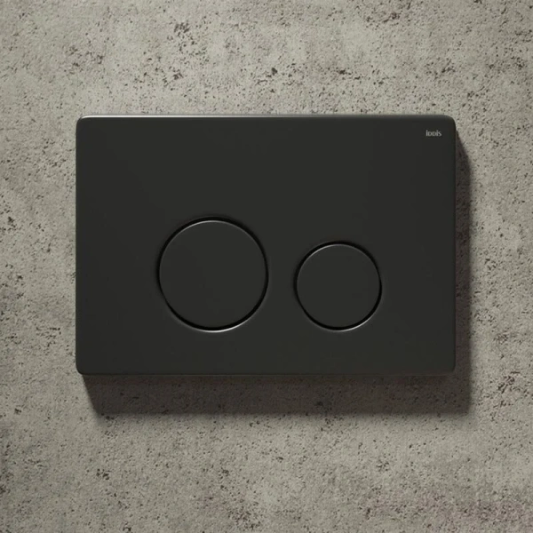 Клавиша смыва IDDIS Unisteel черная матовая - фото 4