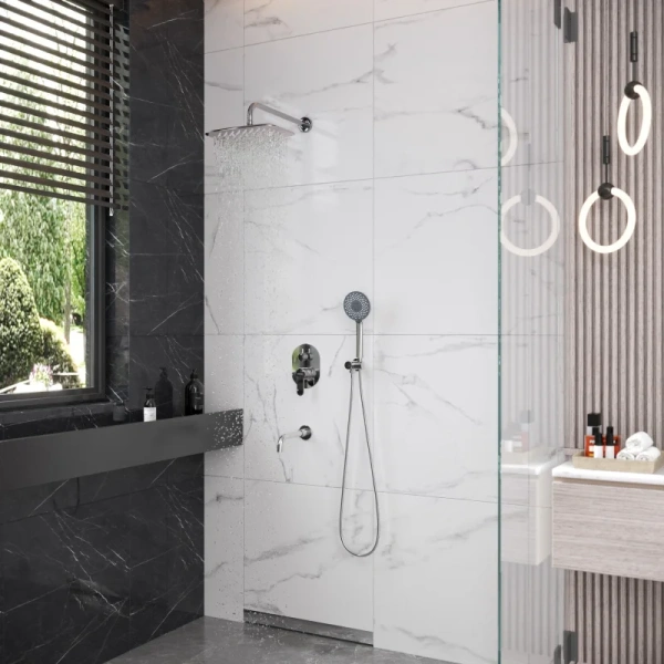 Душевой комплект BERGES Ventas 0730 с верхним душем - фото 2