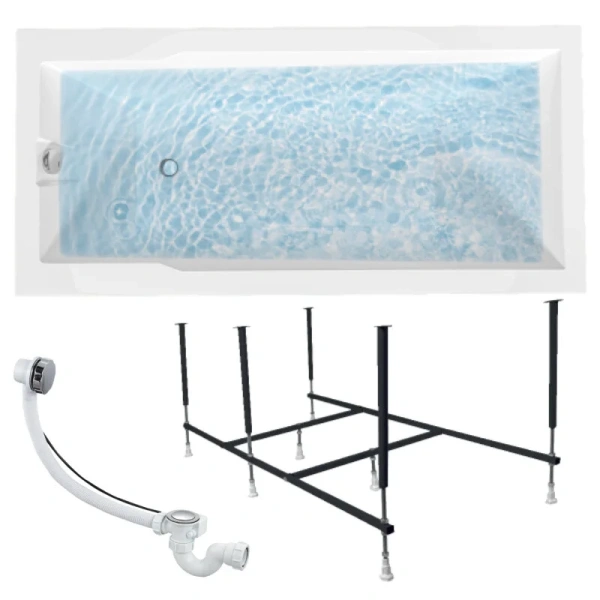 Ванна акриловая 1MarKa Raguza 01ра1880кс2+, 180 x 80 см, цвет белый - фото 4