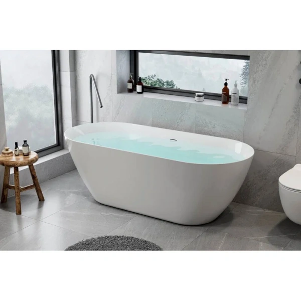 Ванна акриловая Royal Bath Pafos RB611700GR, 150 x 73 см, цвет белый - фото 1