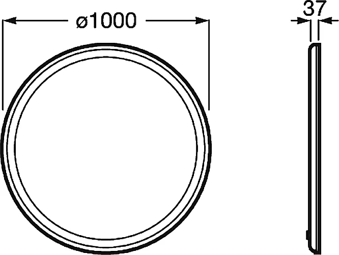 Зеркало с подсветкой Roca Iridia 100 см с системой антизапотевания - фото 4