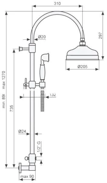 Душевая система Emmevi C02594E - фото 4